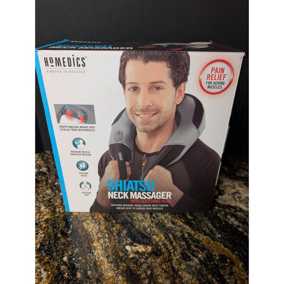 Shiatsu Vibrating Neck Massager w/Soothing Heat Open Box NMS-240HJ-2 - Picture 1 of 2